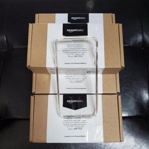 x4 -  iPhone 7 Clear Phone Case - Amazon Basics Brand NEW Amazonbasics For Apple